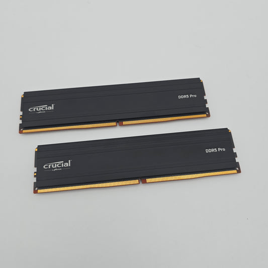 Micron Crucial DDR5 Pro 64GB, 5600MHz, CL46, Desktop Gaming Memory RAM (2x32GB)