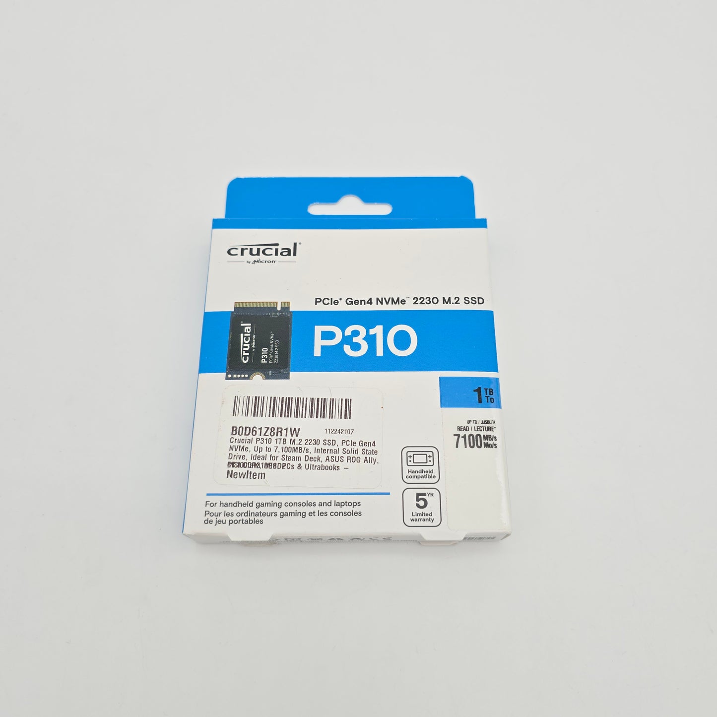 Micron Crucial P310 1TB, NVMe 2230 M.2 SSD Storage