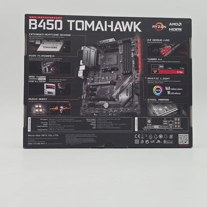 MSI B450 Tomahawk, AMD AM4 Socket ATX Gaming Motherboard