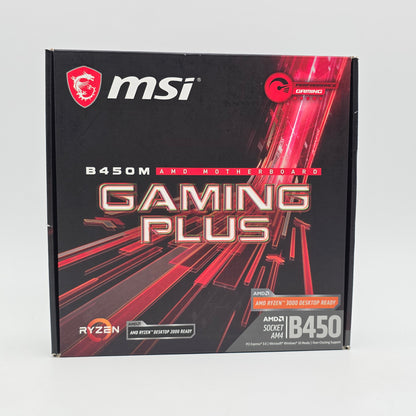 MSI B450M Gaming Plus, AMD Socket AM4, Micro-ATX Gaming Motherboard