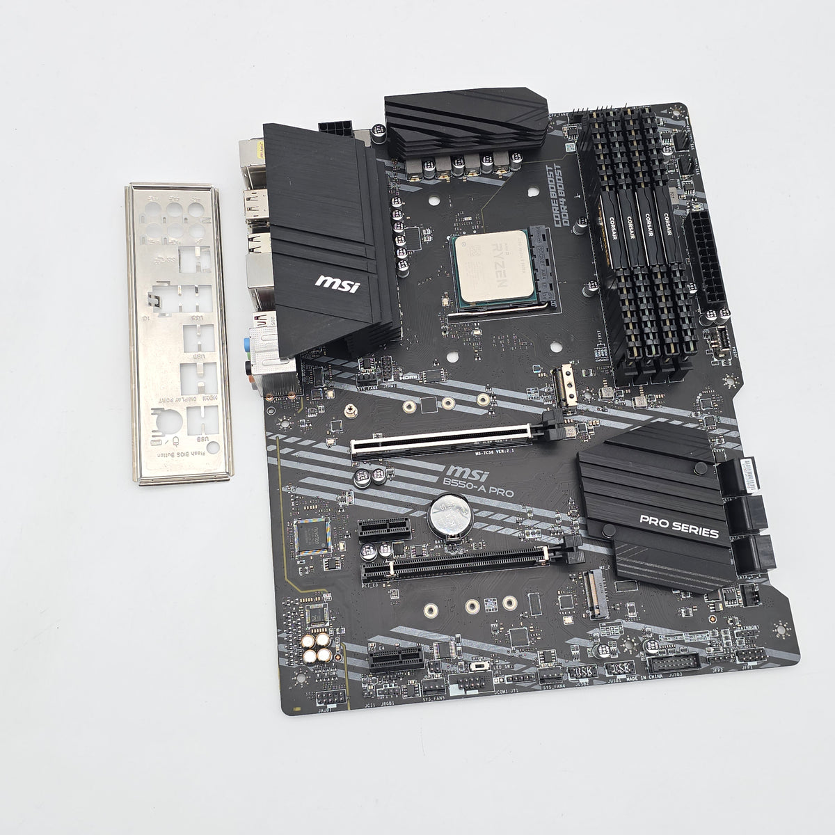 MSI B550-A Pro Gaming Motherboard, AMD Ryzen 5 5600X CPU, 32GB Corsair Vengeance LPX DDR4 3200MHz RAM Combo