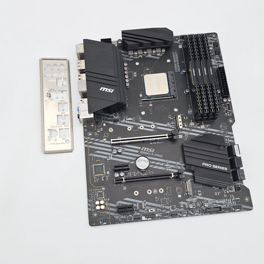 MSI B550-A Pro Gaming Motherboard, AMD Ryzen 5 5600X CPU, 32GB Corsair Vengeance LPX DDR4 3200MHz RAM Combo