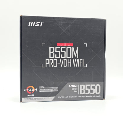 MSI B550M Pro-VDH WiFi, Socket AM4, Micro-ATX Gaming Motherboard