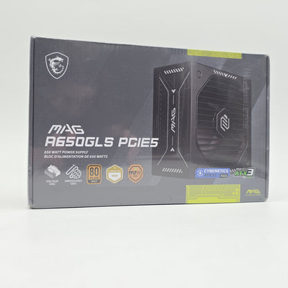 MSI MAG A650GLS PCIE5 650W 80+ Gold, Semi Modular Gaming Power Supply PSU