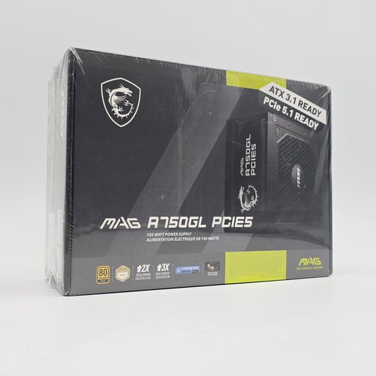 MSI MAG A750GL PCIE5, 750W Modular Power Supply PSU