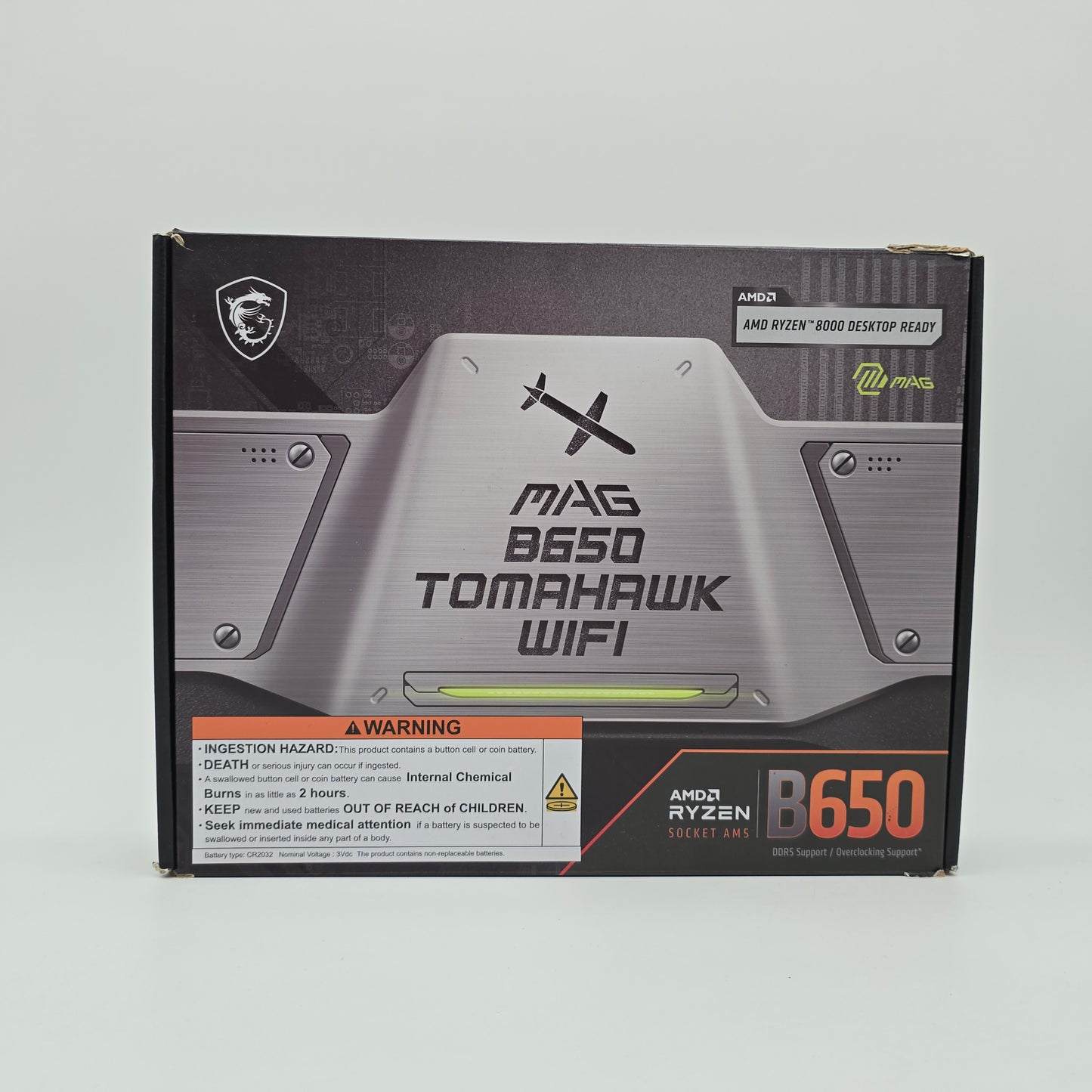 UNTESTED/FOR PARTS MSI MAG B650 Tomahawk WiFi, Socket AM5, ATX Desktop Gaming Motherboard