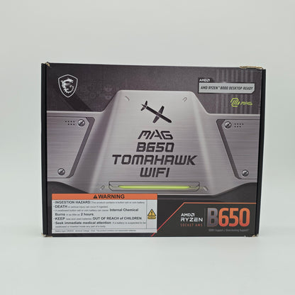 UNTESTED/FOR PARTS MSI MAG B650 Tomahawk WiFi, Socket AM5, ATX Desktop Gaming Motherboard