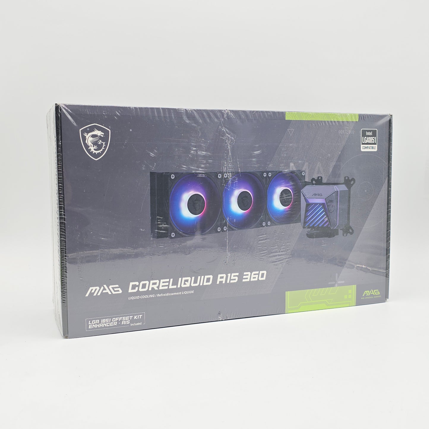 MSI MAG CoreLiquid A15 360, LGA 1700/1851/AM5/AM4 Compatible Liquid Cooler