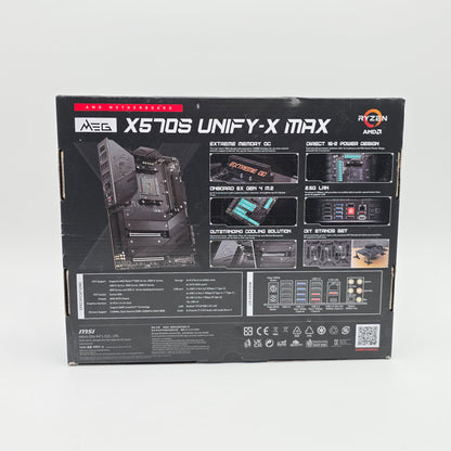 MSI MEG X570S Unify-X Max, Ryzen 9 5900X, 64GB DDR4, Gaming Motherboard+CPU+RAM Combo