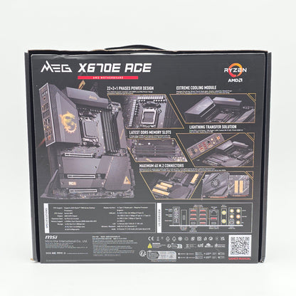 MSI MEG X670E ACE, Socket AM5, ATX Gaming Desktop Motherboard