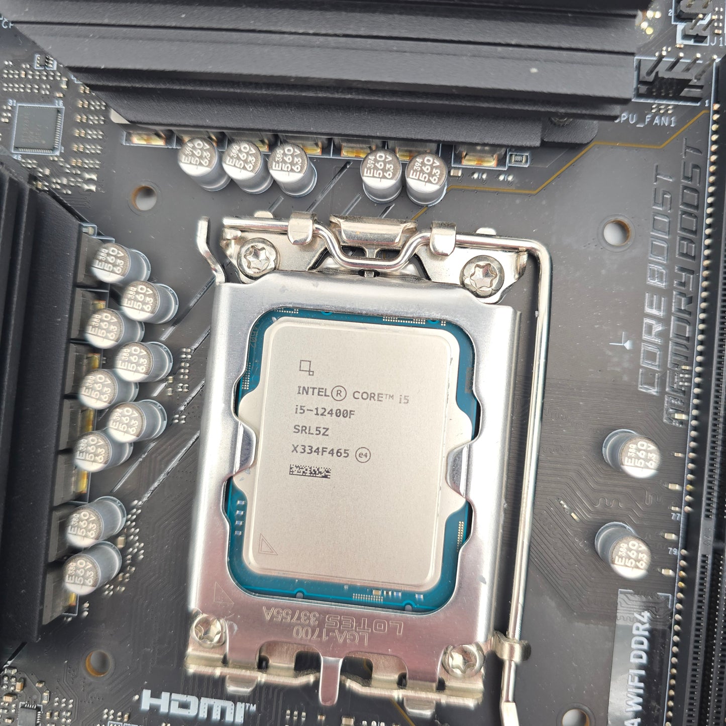 MSI Pro B760M-A WiFi DDR4 Gaming Motherboard, Intel Core i5-12400F, Teamgroup T-Force Delta R 16GB DDR4 3600MHz Desktop Gaming Memory RAM Combo