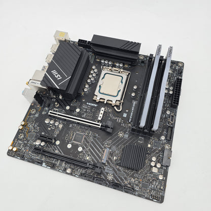 MSI Pro B760M-A WiFi DDR4 Gaming Motherboard, Intel Core i5-12400F, Teamgroup T-Force Delta R 16GB DDR4 3600MHz Desktop Gaming Memory RAM Combo