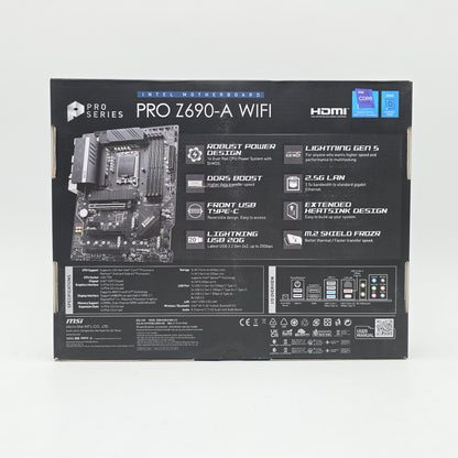 MSI Pro Z690-A WiFi, Socket LGA1700, ATX Desktop Gaming Motherboard