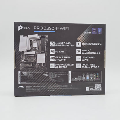 MSI Pro Z890-P WiFi, Socket LGA 1851, ATX Desktop Gaming Motherboard