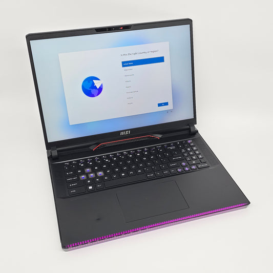 MSI Raider GE78HX, RTX 4080, Intel i9-13950HX, 64GB DDR5, 17" 240Hz RGB Gaming Laptop