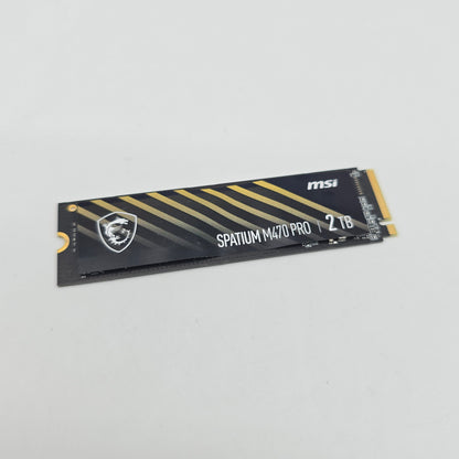 MSI Spatium M470 Pro 2TB, M.2 PCIe NVMe Gen4 SSD Storage