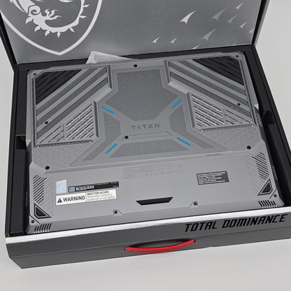 MSI Titan 18 HX AI, RTX 5090, Intel Ultra 9 285HX, 64GB RAM, 6TB NVMe, UHD+ MiniLED 120Hz Gaming Laptop