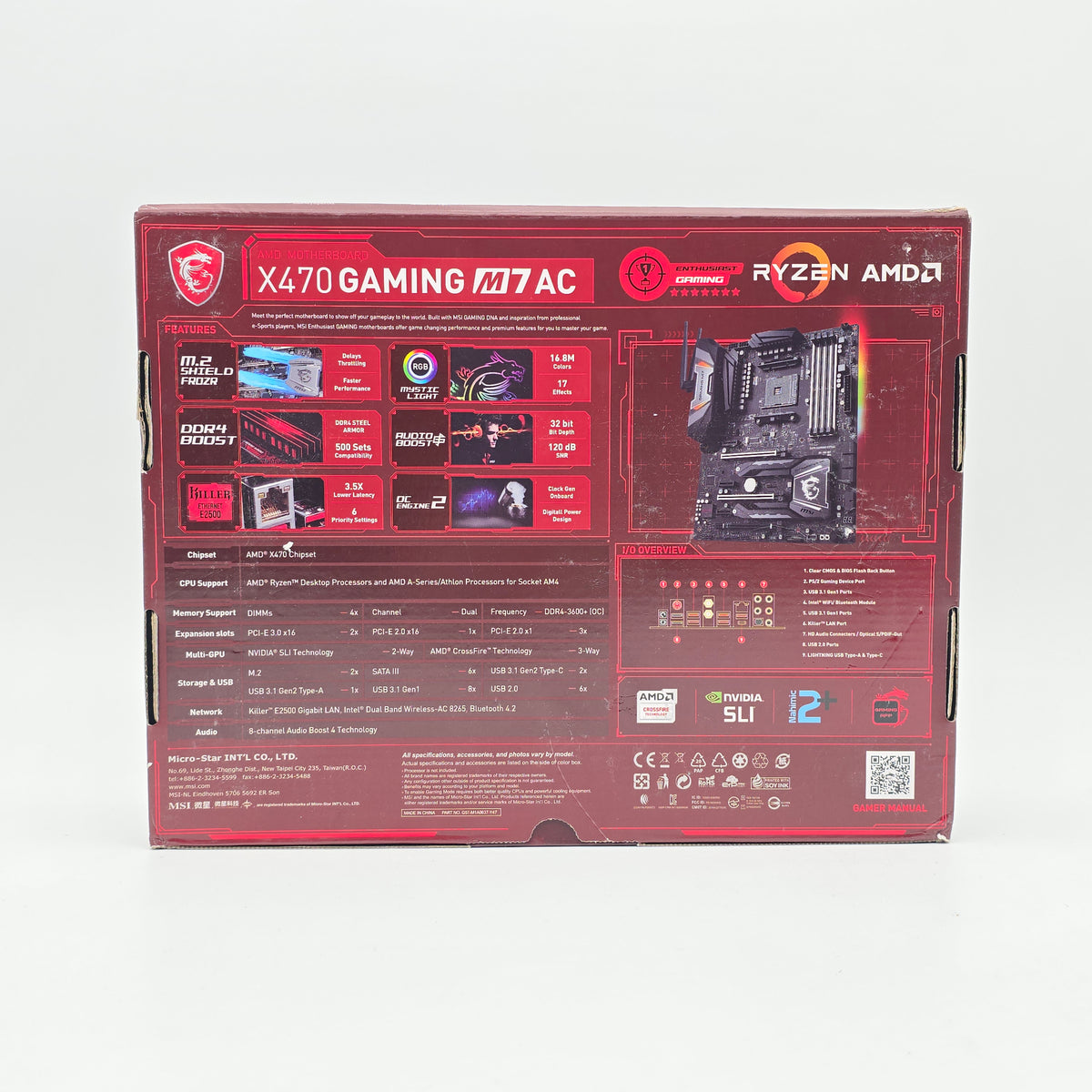 MSI X470 Gaming M7 AC, AMD AM4 Socket, ATX Gaming Motherboard