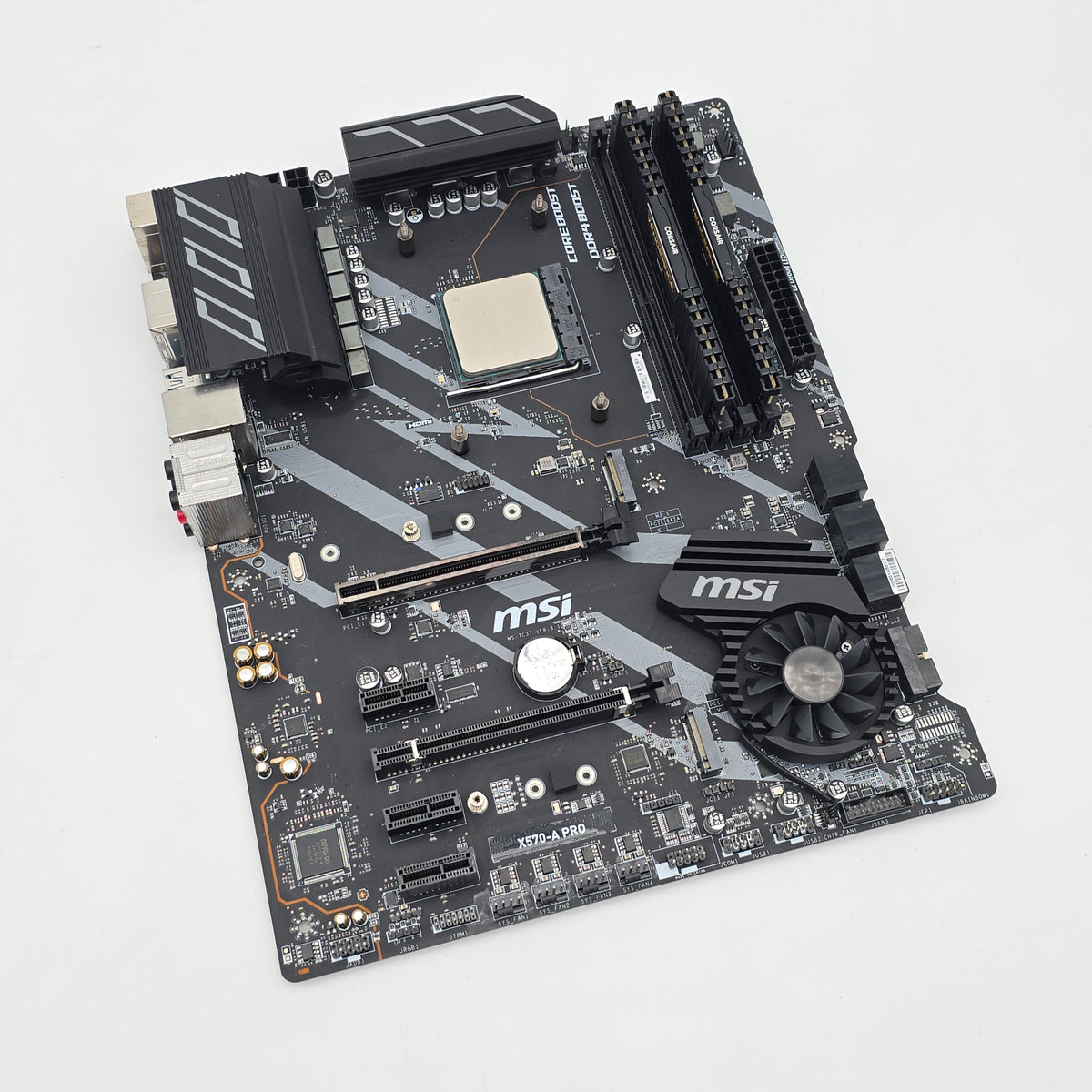 MSI X570-A Pro Motherboard, AMD Ryzen 7 3800X CPU, 32GB Corsair Vengeance LPX DDR4 Combo