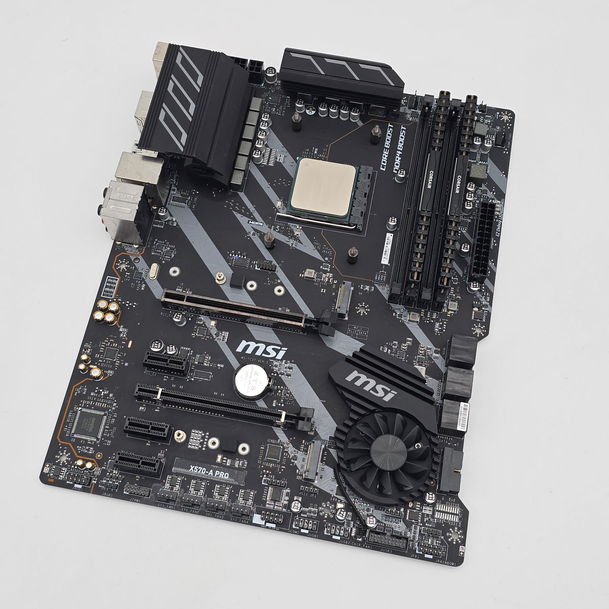 MSI X570-A Pro Motherboard, AMD Ryzen 7 3800X CPU, 32GB Corsair Vengeance LPX DDR4 Combo