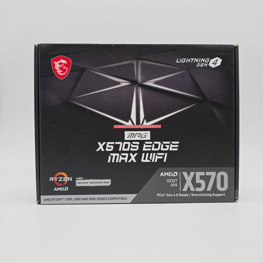 MSI X570S Edge Max WiFi, AMD AM4 Socket, ATX Gaming Motherboard