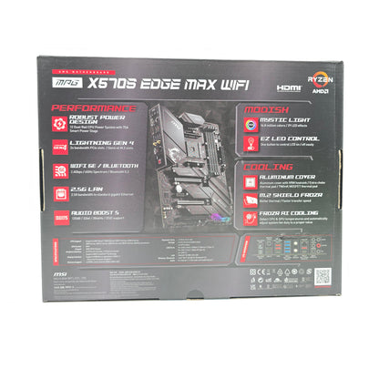 MSI X570S Edge Max WiFi, AMD AM4 Socket, ATX Gaming Motherboard