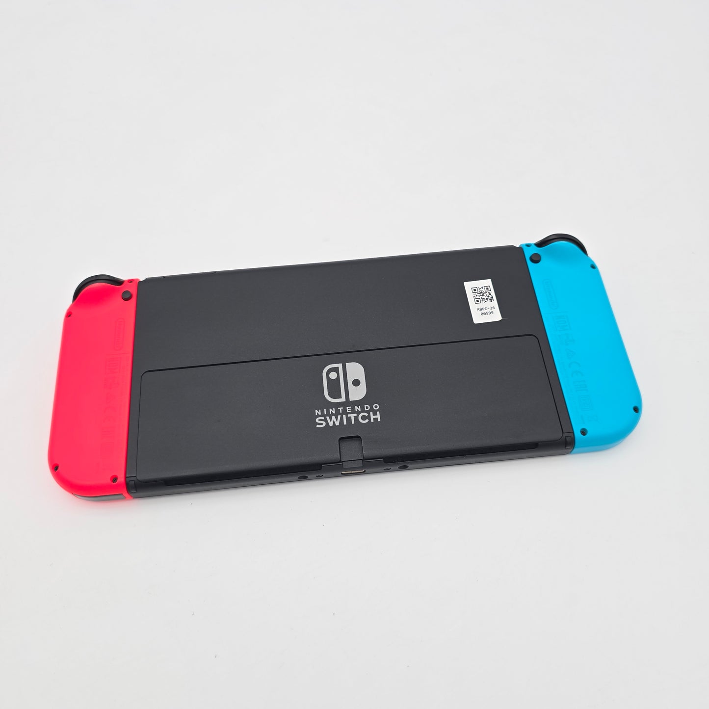 Nintendo Switch OLED, Blue/Red Joycons, Handheld Gaming Console with Dock and Cables