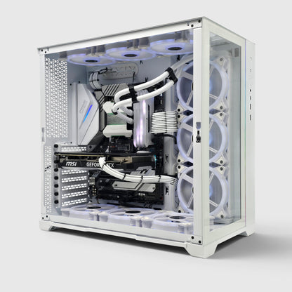 RTX 4070, Ryzen 9 5900X, 64GB RAM, 2TB NVMe, Custom White Liquid Cooled Gaming PC