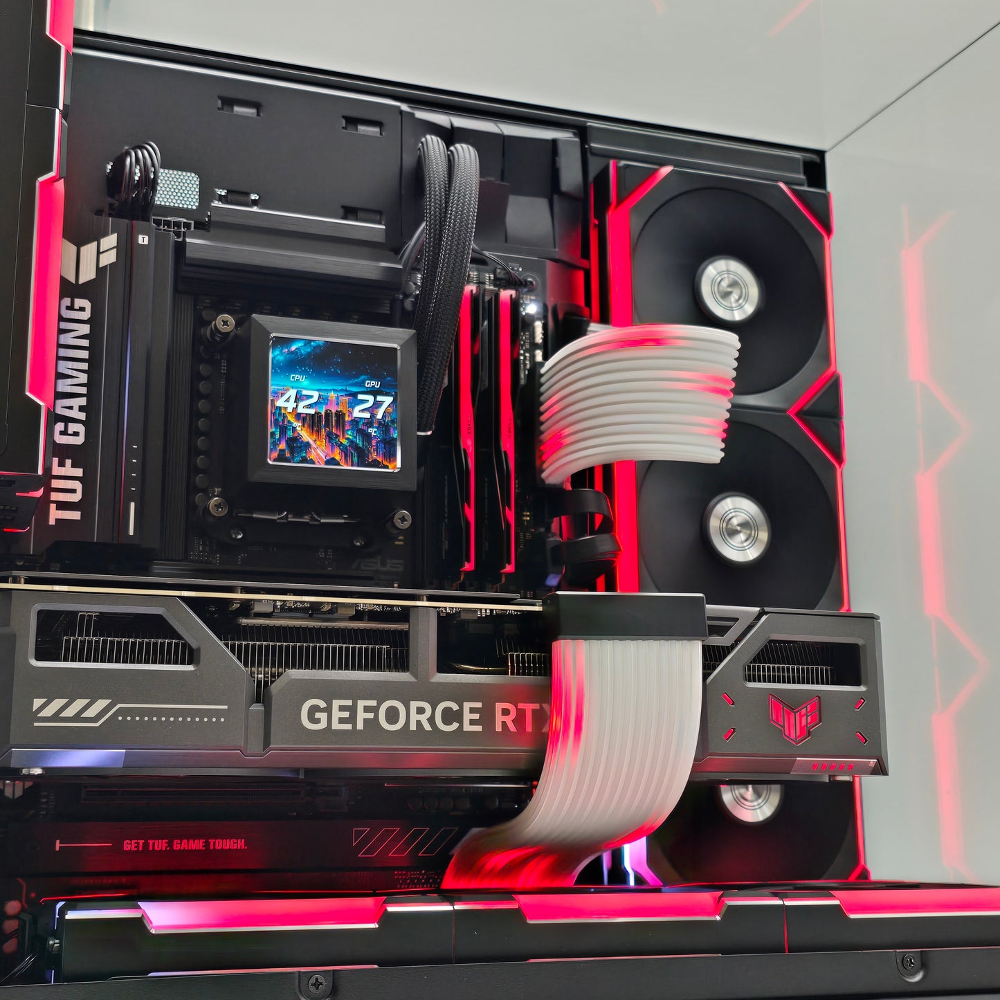 RTX 5070 Ti, Ryzen 7 9800X3D, 32GB DDR5, 2TB NVMe, Custom Liquid Cooled Lian Li ASUS TUF Gaming PC