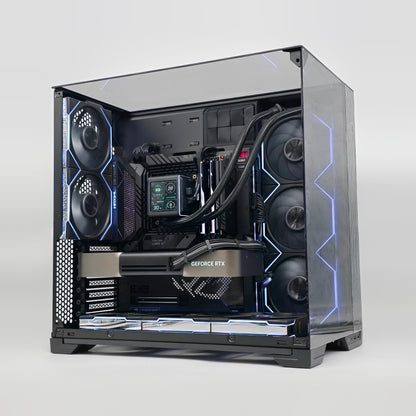 RTX 5080 FE, Intel i9-14900K, 64GB DDR5, 2TB 990 Pro NVMe, Custom Black Liquid Cooled Lian Li Gaming PC