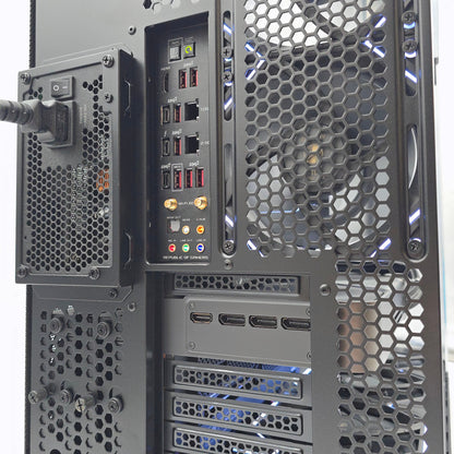RTX 5080 FE, Intel i9-14900K, 64GB DDR5, 2TB 990 Pro NVMe, Custom Black Liquid Cooled Lian Li Gaming PC