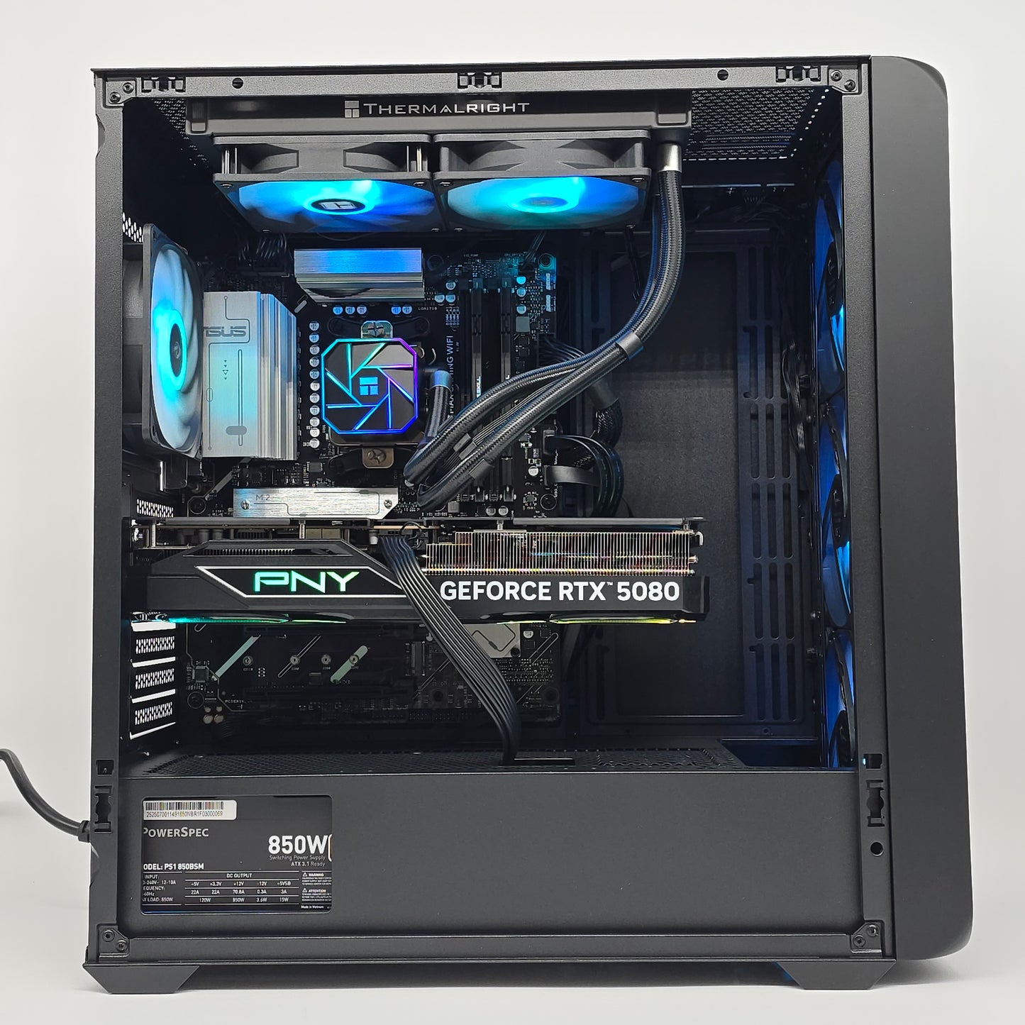 NVIDIA RTX 5080, AMD Ryzen 5 7600X, 32GB DDR5, 1TB NVMe SSD, Custom Liquid Cooled Gaming PC