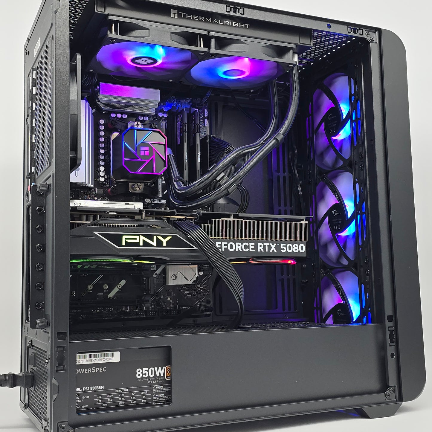 NVIDIA RTX 5080, AMD Ryzen 5 7600X, 32GB DDR5, 1TB NVMe SSD, Custom Liquid Cooled Gaming PC