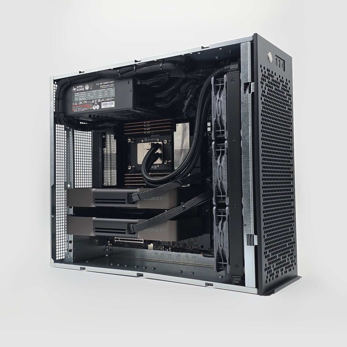 2x RTX 5090, AMD Ryzen Threadripper PRO 9975WX, 256GB DDR5 RAM, Custom High End Liquid Cooled AMD/NVIDIA Workstation PC for AI, LLM, ML