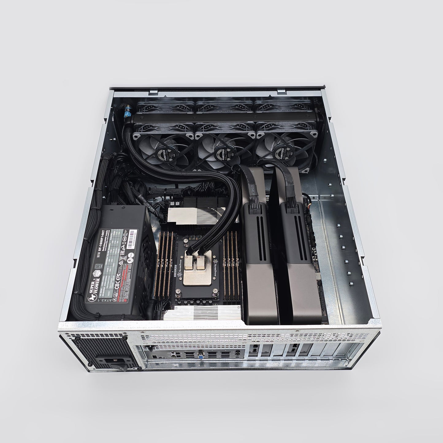 2x RTX 5090, AMD Ryzen Threadripper PRO 9975WX, 256GB DDR5 RAM, Custom High End Liquid Cooled AMD/NVIDIA Workstation PC for AI, LLM, ML