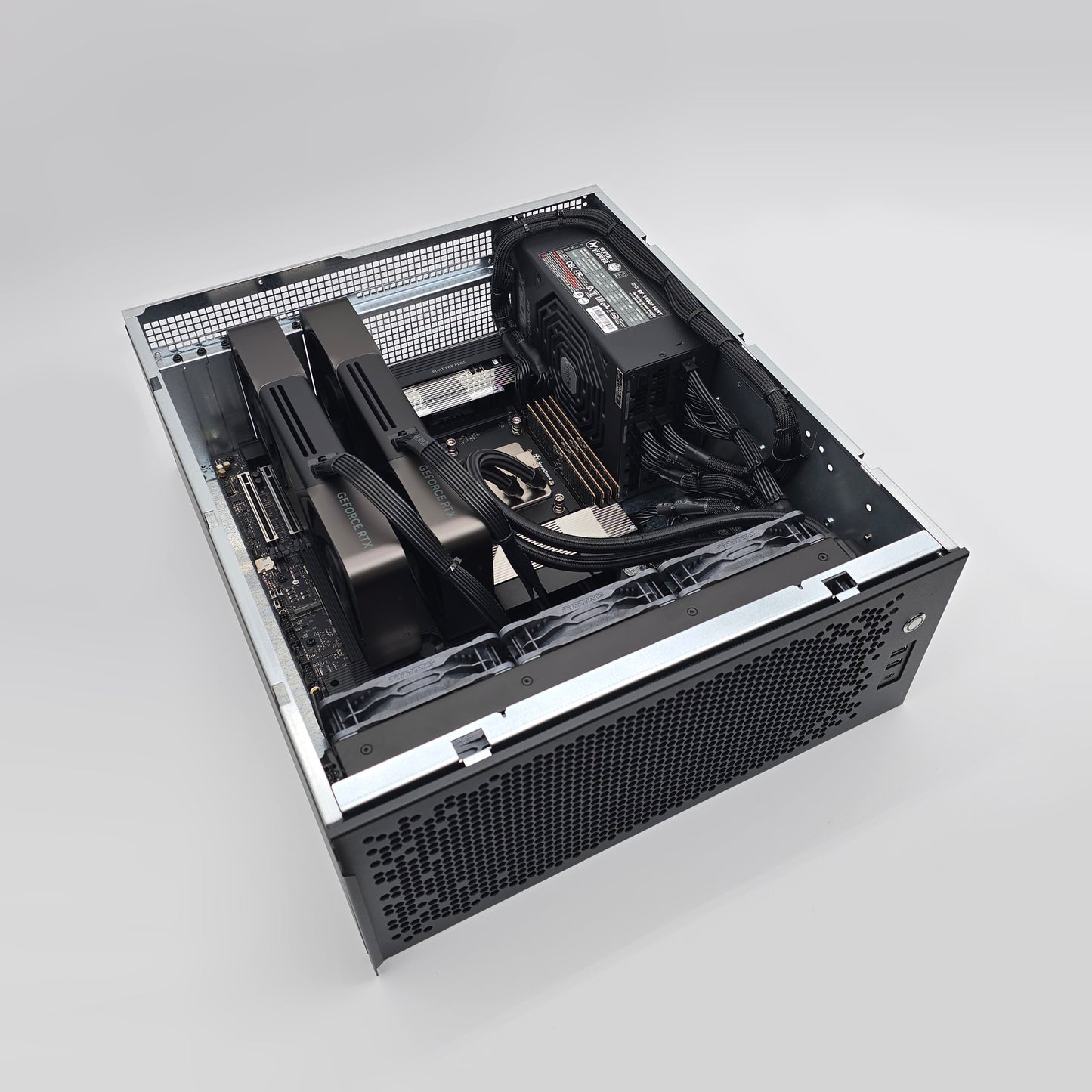 2x RTX 5090, AMD Ryzen Threadripper PRO 9975WX, 256GB DDR5 RAM, Custom High End Liquid Cooled AMD/NVIDIA Workstation PC for AI, LLM, ML