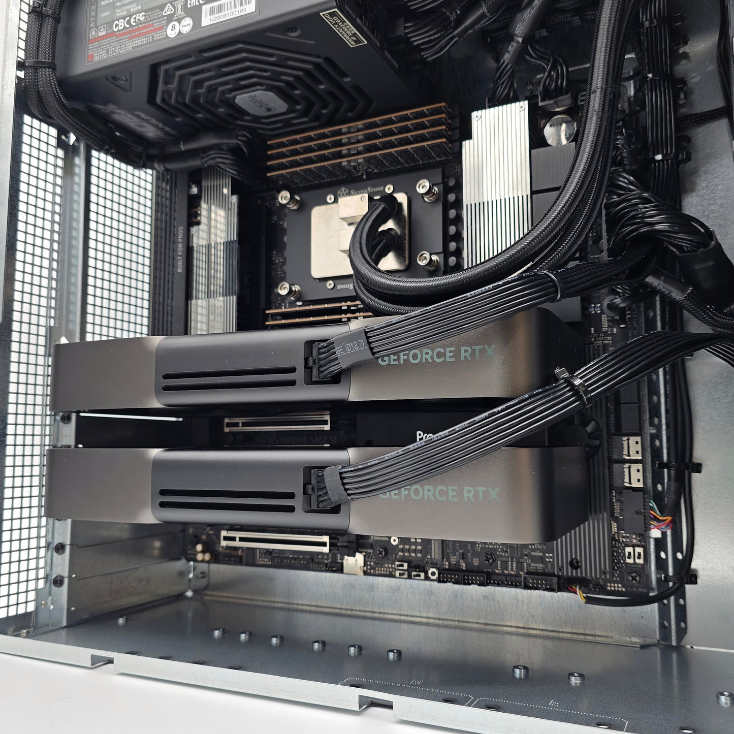 2x RTX 5090, AMD Ryzen Threadripper PRO 9975WX, 256GB DDR5 RAM, Custom High End Liquid Cooled AMD/NVIDIA Workstation PC for AI, LLM, ML