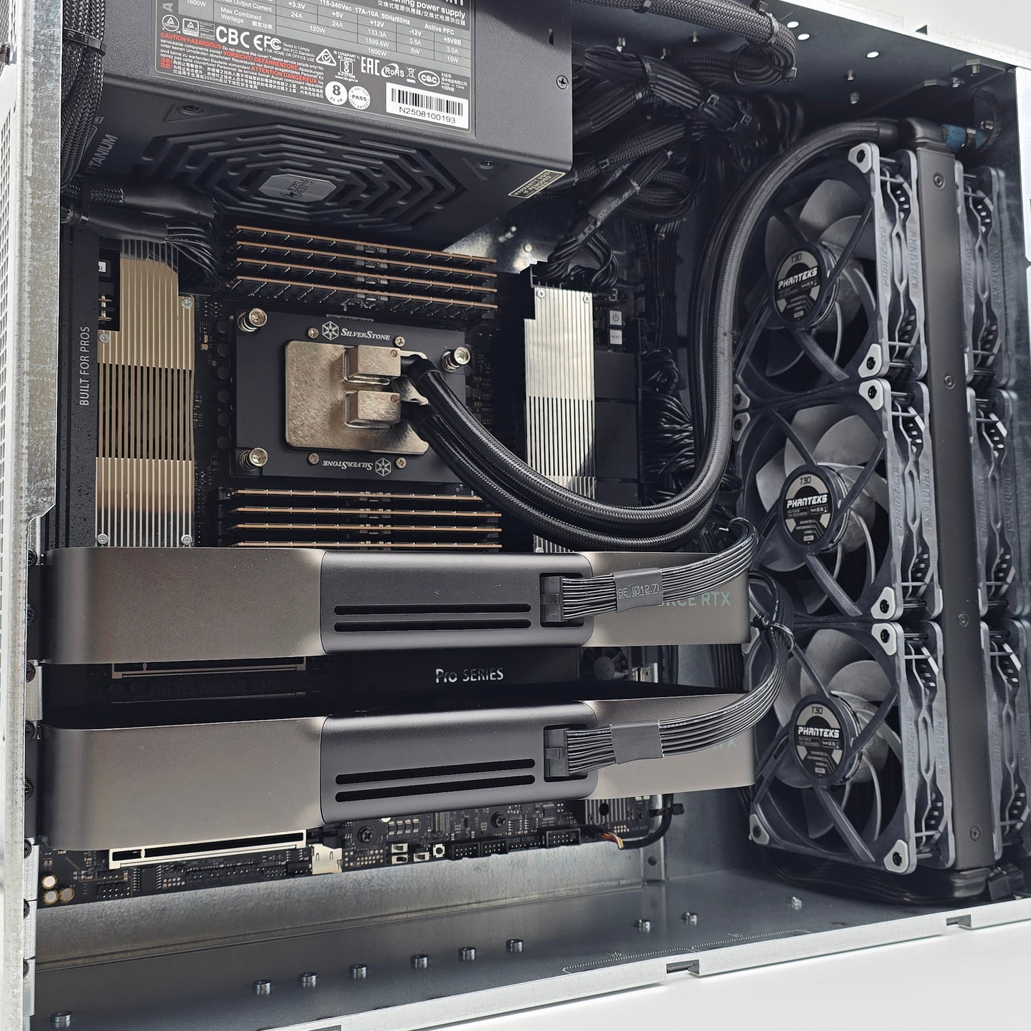 2x RTX 5090, AMD Ryzen Threadripper PRO 9975WX, 256GB DDR5 RAM, Custom High End Liquid Cooled AMD/NVIDIA Workstation PC for AI, LLM, ML