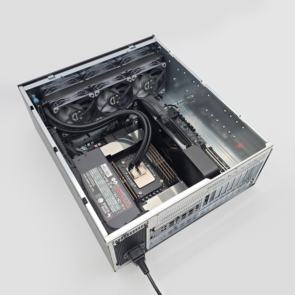 Threadripper Rackmount RTX PRO 6000 Blackwell 96GB, Threadripper Pro 9995WX, 512GB DDR5, Cust ...