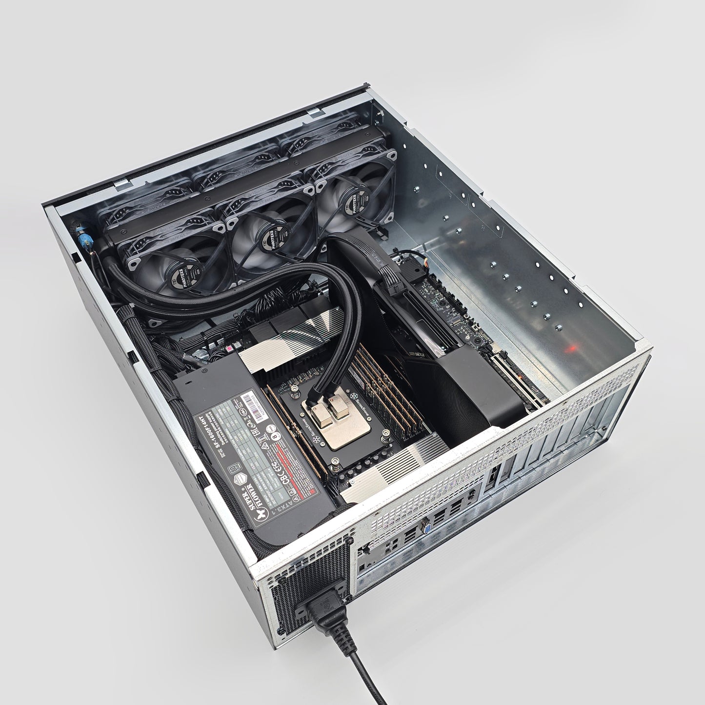 RTX PRO 6000 Blackwell 96GB, Threadripper Pro 9995WX, 512GB DDR5, Custom High End Liquid Cooled AMD/NVIDIA Workstation PC for AI, LLM, ML