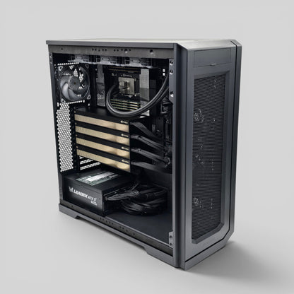 4x RTX PRO 6000 Blackwell 96GB Max-Q, Threadripper Pro 9995WX 96-Core, 512GB DDR5, 32TB Gen 5 NVMe, Custom High End Workstation PC for AI, LLM, ML