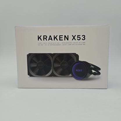 NZXT Kraken X53 RGB (Black), 240mm AIO Liquid Cooler with RGB