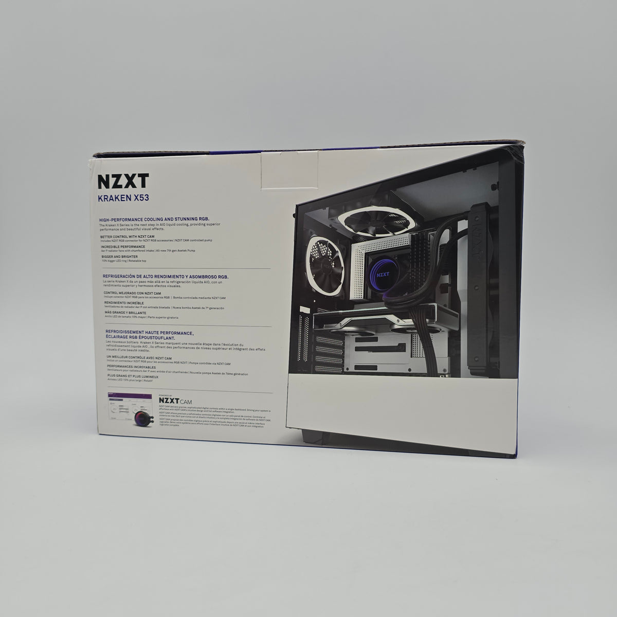 NZXT Kraken X53 RGB (Black), 240mm AIO Liquid Cooler with RGB