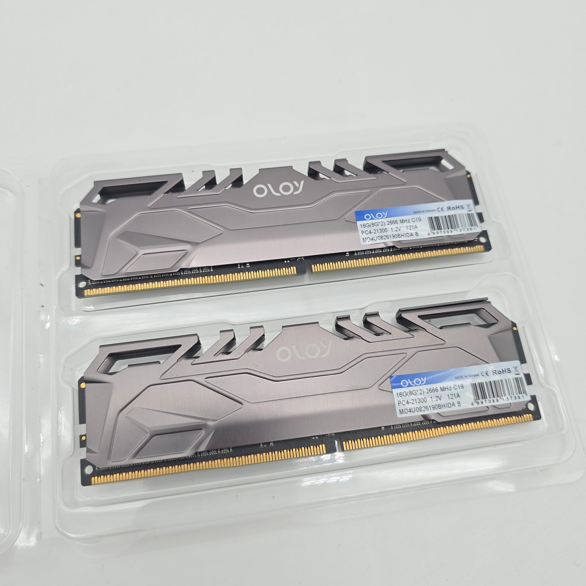 OLOY 16GB DDR4, 2666MHz, Cl19, Desktop Gaming Memory RAM (2x8GB)