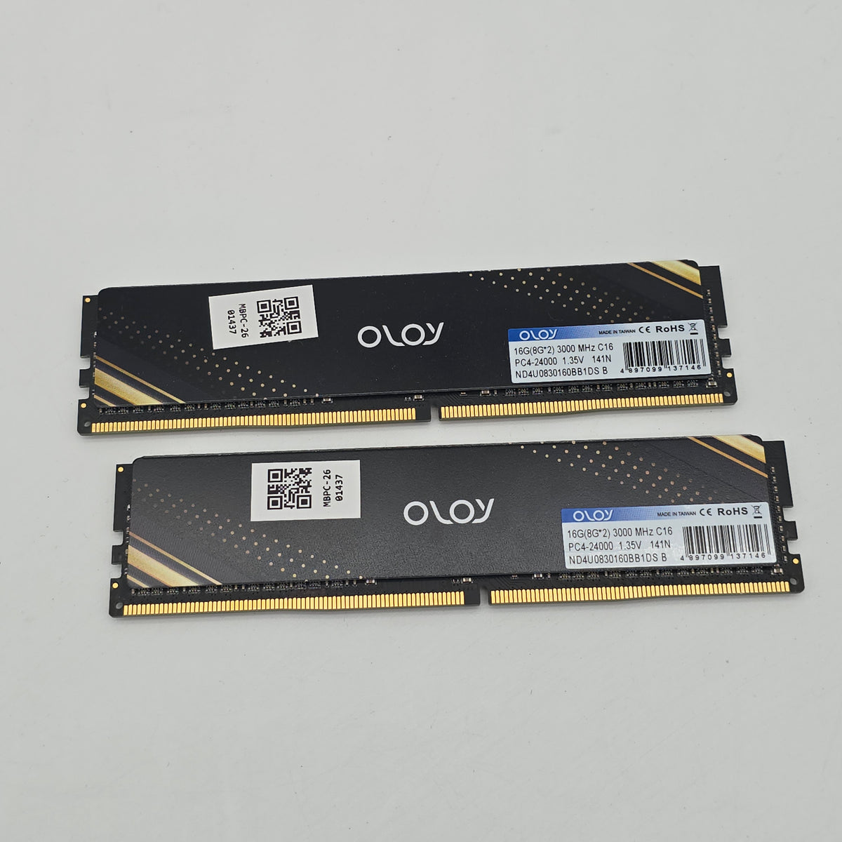 OLOY 16GB DDR4, 3000MHz, CL16, Desktop Gaming Memory RAM (2x8GB)