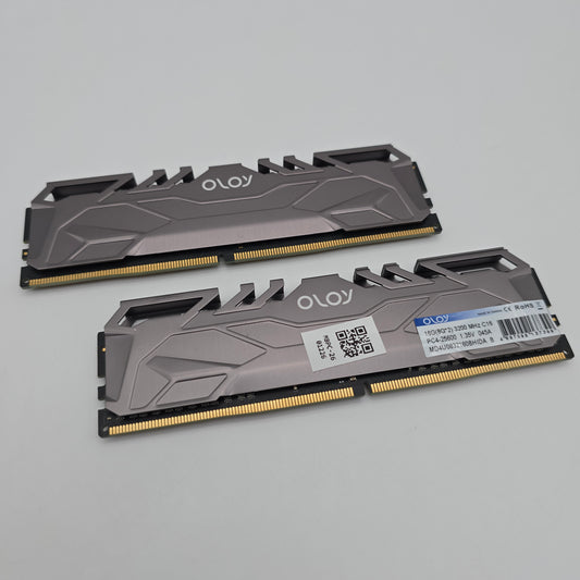 OLOY 16GB DDR4, 3200MHz, CL16, Desktop Gaming Memory RAM (2x8GB)