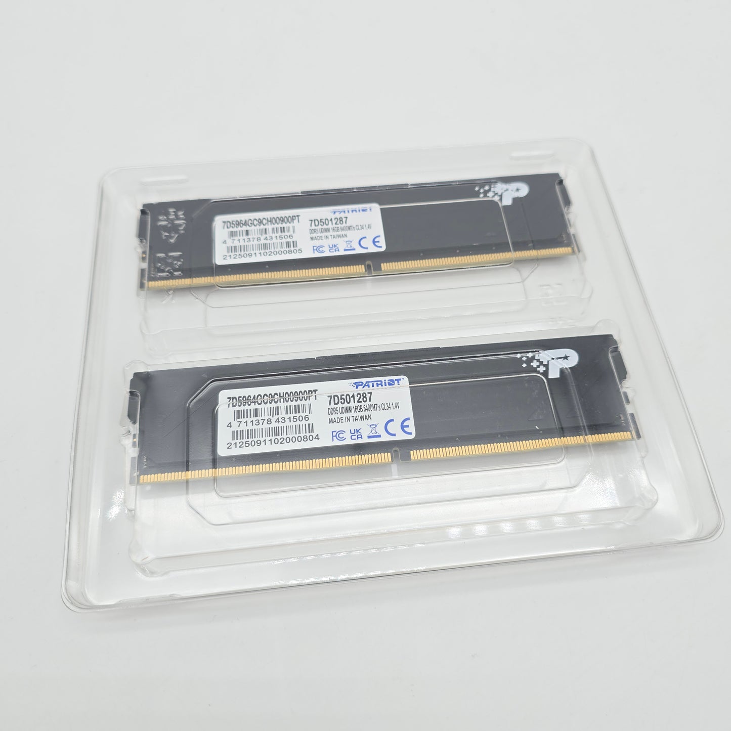 Patriot 32GB DDR5, 6400MHz, CL34, Desktop Gaming Memory RAM (2x16GB)