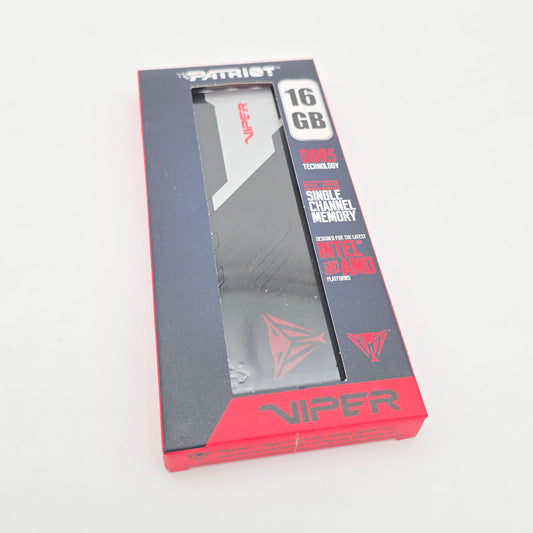 Patriot Viper 16GB DDR5, 6000MHz, CL30, Desktop Gaming Memory RAM (1x16GB)