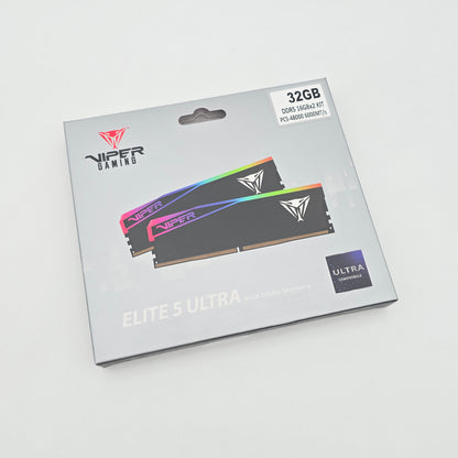 Patriot Viper Elite 5 32GB DDR5, 6000MHz, Desktop Gaming Memory RAM (2x16GB)