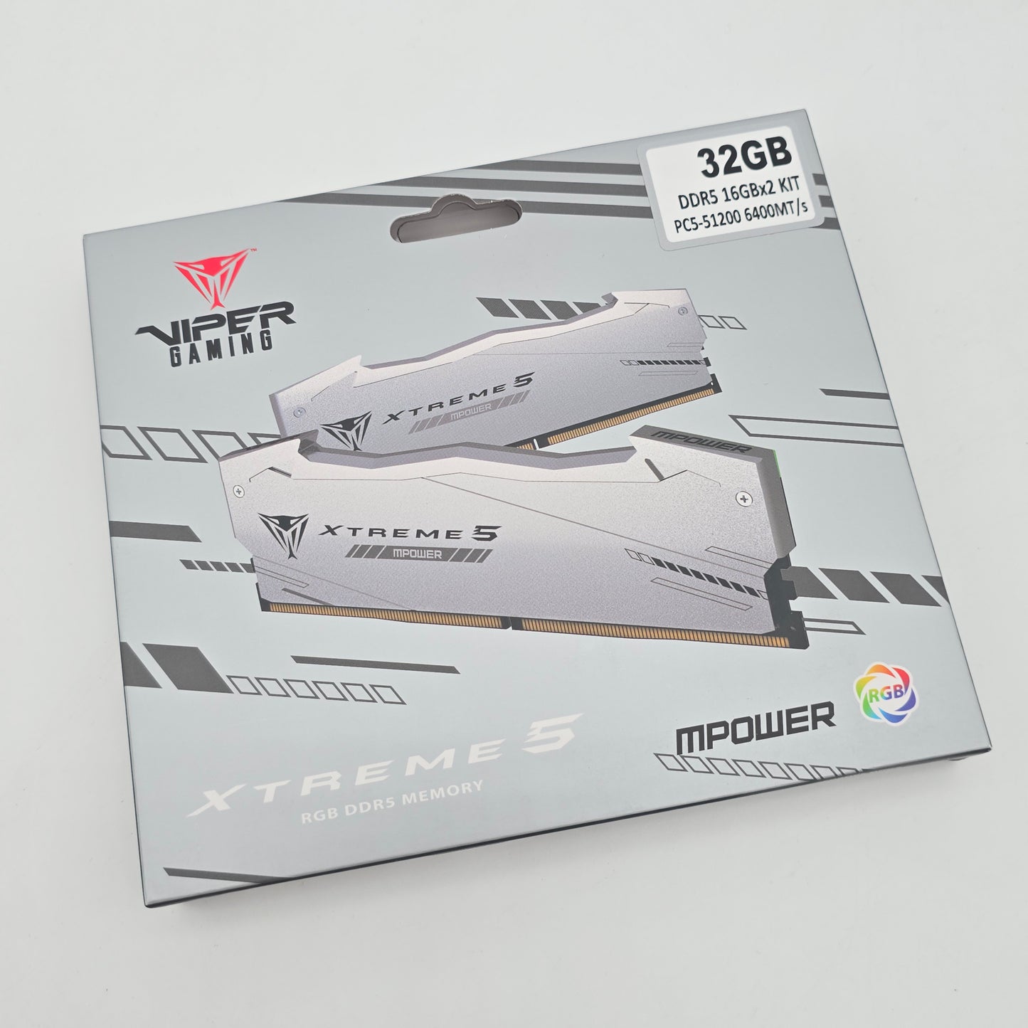 Patriot Viper Xtreme 5 32GB DDR5, 6400MHz, CL32, Desktop Gaming Memory RAM (2x16GB)